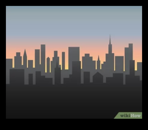 ظلال سيتي سكيب: اللعب بالضوء والظلام في الرسومات