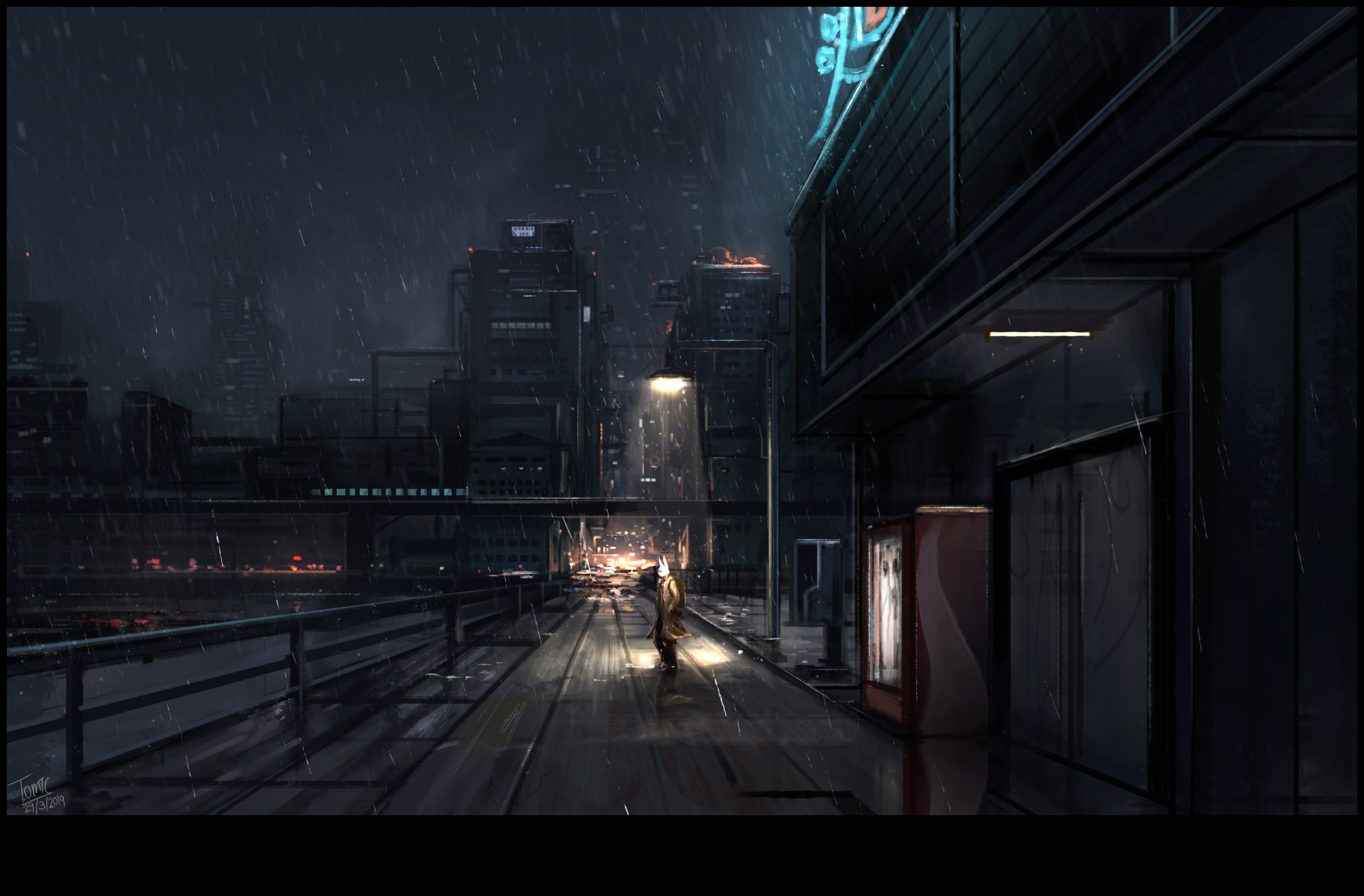 ظلال سيتي سكيب: اللعب بالضوء والظلام في الرسومات