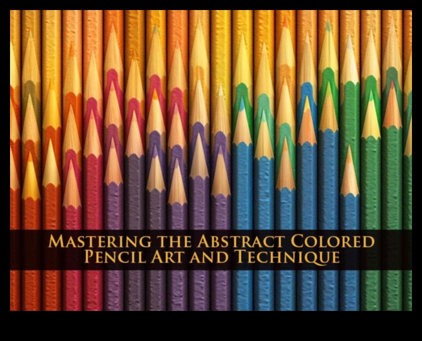 ما وراء الخطوط: استكشاف الاحتمالات المجردة باستخدام أقلام الرصاص الملونة