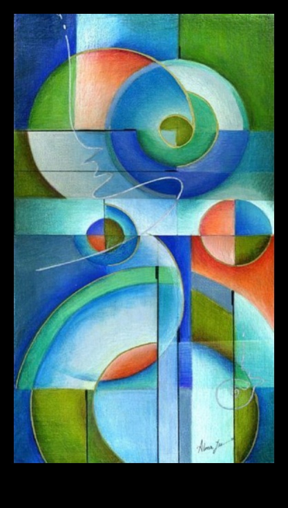 ما وراء الخطوط: استكشاف الاحتمالات المجردة باستخدام أقلام الرصاص الملونة