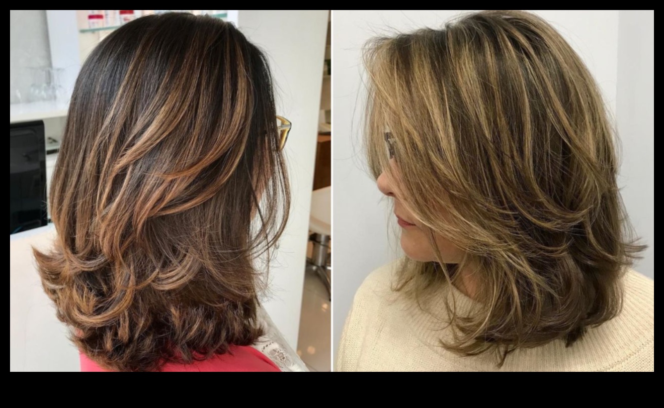 طبقات أنيقة: ارفعي مظهرك بشعر متوسط ​​الطول