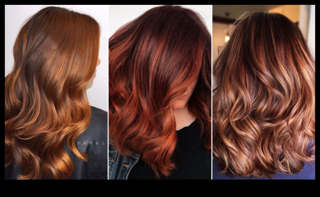 أنيقة بدون مجهود: تسريحات الشعر اليومية باللون الأحمر والبني المحمر للأناقة غير الرسمية