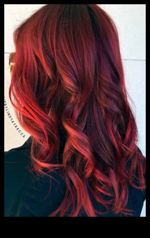 أنيقة بدون مجهود: تسريحات الشعر اليومية باللون الأحمر والبني المحمر للأناقة غير الرسمية