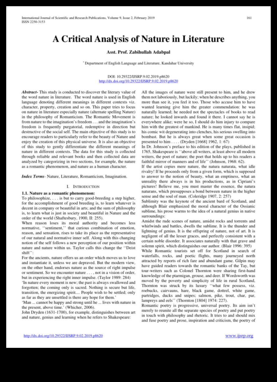الأوديسة الأدبية: تأثير الطبيعة عبر الأعمال المكتوبة المتنوعة