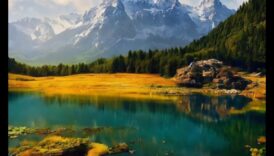 أحلام حية: استكشاف الجمال الخيالي والملون في صور المناظر الطبيعية